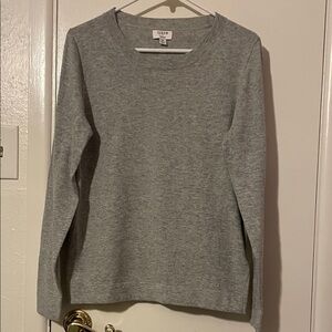 J. Crew Teddie  Gray Knit Sweater Size Medium